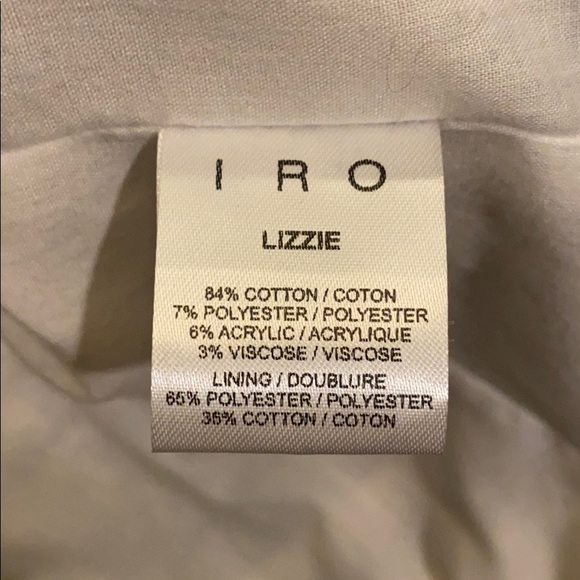 IRO Lizzie Jacket size 2, white and black woven! - Picture 5 of 6